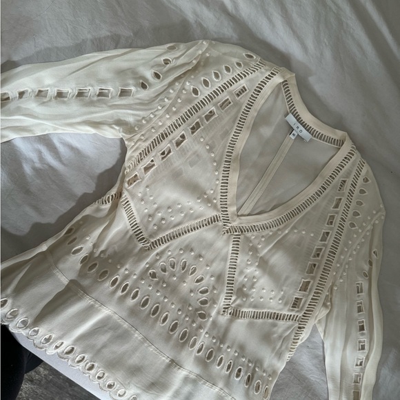 IRO Polita eyelet top - Picture 4 of 5